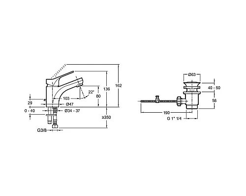 Заказать Комплект смесителей Jacob Delafon Brive E78121-CP в магазине сантехники Santeh-Crystal.ru
