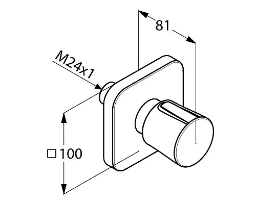 Купить Переключатель на 3 положения Kludi E2 498460575 в магазине сантехники Santeh-Crystal.ru