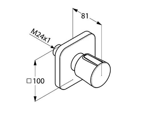 Купить Переключатель на 2 положения Kludi E2 498470575 в магазине сантехники Santeh-Crystal.ru