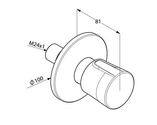 Купить Переключатель на 2 положения Kludi Balance 528478775 в магазине сантехники Santeh-Crystal.ru