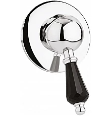 Встраиваемый смеситель для душа хром, ручка Swarovski Nero Cezares Vintage VINTAGE-DIM-01-Sw-N