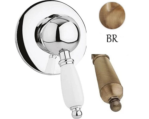 Приобрести Смеситель для душа бронза, ручка металл Cezares Elite ELITE-DIM-02-M в магазине сантехники Santeh-Crystal.ru