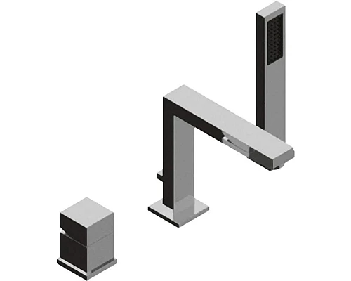 Заказать Смеситель на борт ванны хром, ручка хром Cezares Levico LEVICO-BVD-01-Cr в магазине сантехники Santeh-Crystal.ru