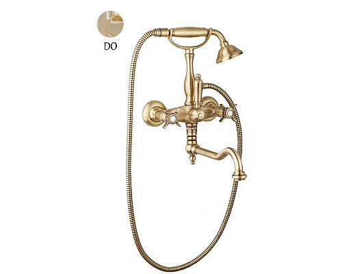 Купить Смеситель для ванны золото 24 карат Cezares Lord LORD-VDF-03/24-M в магазине сантехники Santeh-Crystal.ru