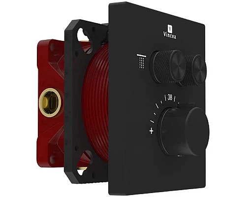 Термостат для ванны Vincea VSCV-321T-MMB встраиваемый, черный матовый