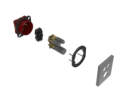 Термостат для ванны Vincea VSCV-321T-MGM встраиваемый, вороненая сталь