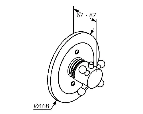 Купить Центральный термостат Kludi Adlon 517190520 в магазине сантехники Santeh-Crystal.ru