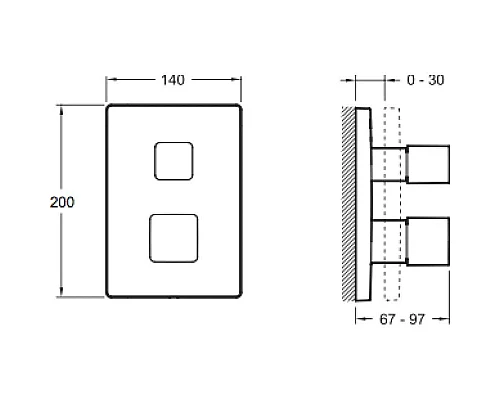Приобрести Термостат для ванны Jacob Delafon Modulo E98733-CP в магазине сантехники Santeh-Crystal.ru
