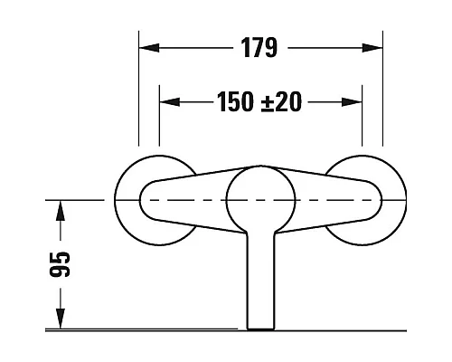 Купить Смеситель для душа Duravit B.2 B24230000010 в магазине сантехники Santeh-Crystal.ru