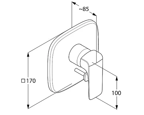 Заказать Смеситель для ванны Kludi Ameo 416500575 в магазине сантехники Santeh-Crystal.ru