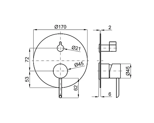 Приобрести Смеситель для ванны Noken Round N200000005 в магазине сантехники Santeh-Crystal.ru