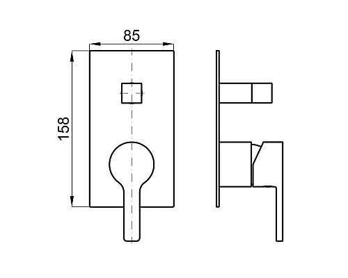 Купить Смеситель для ванны Noken Urban N199999590 в магазине сантехники Santeh-Crystal.ru