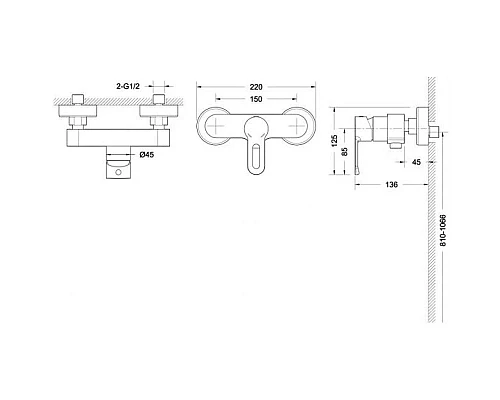 Приобрести Смеситель для душа Bravat Stream-D F937163C-01 в магазине сантехники Santeh-Crystal.ru