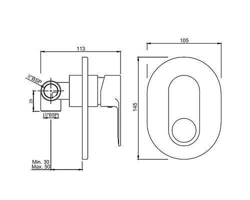 Заказать Смеситель для душа Jaquar Ornamix Prime ORP-CHR-10229PM в магазине сантехники Santeh-Crystal.ru
