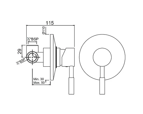 Приобрести Смеситель для душа Jaquar Solo SOL-CHR-6227 в магазине сантехники Santeh-Crystal.ru