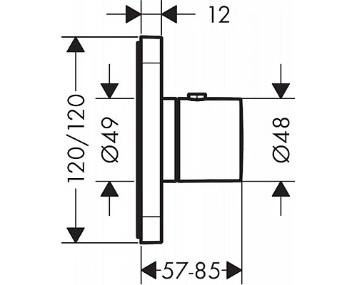 Купить Центральный термостат Axor Citterio E 36702000 в магазине сантехники Santeh-Crystal.ru