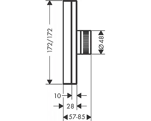 Купить Центральный термостат Axor Edge 46740000 в магазине сантехники Santeh-Crystal.ru