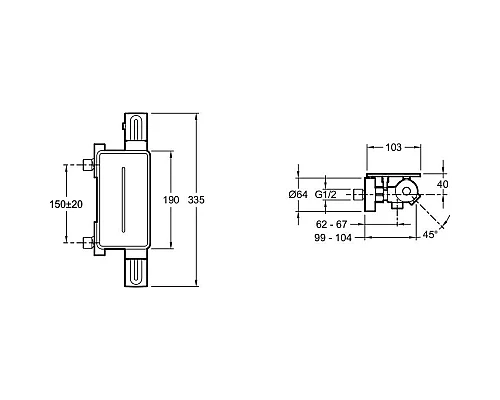 Заказать Термостат для ванны Jacob Delafon Metro E21768-BL в магазине сантехники Santeh-Crystal.ru