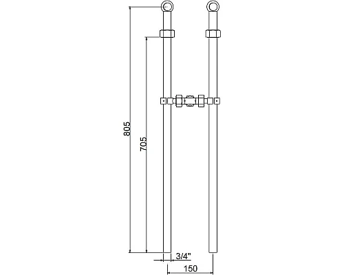Купить Колонны напольные Migliore Ricambi ML.RIC-20.100 BR в магазине сантехники Santeh-Crystal.ru