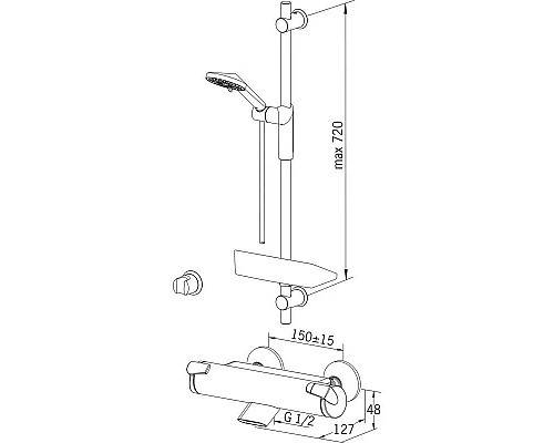 Приобрести Термостат для ванны Oras Optima 7149U в магазине сантехники Santeh-Crystal.ru