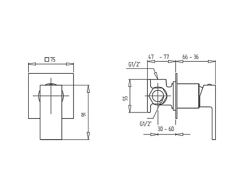 Купить Смеситель для душа Migliore Kvant 30438 в магазине сантехники Santeh-Crystal.ru