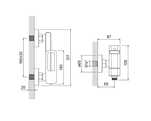 Заказать Смеситель для ванны IDDIS Slide SLISB00i02WA в магазине сантехники Santeh-Crystal.ru
