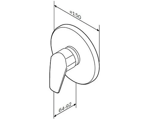 Приобрести Смеситель для душа Am.Pm Gem F9075000 в магазине сантехники Santeh-Crystal.ru