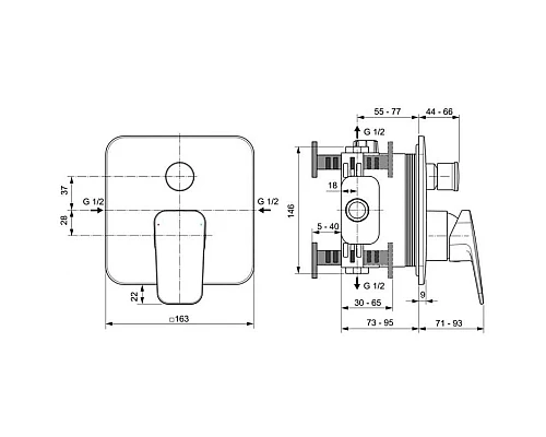 Приобрести Смеситель для ванны Ideal Standard Ceraplan BD263AA в магазине сантехники Santeh-Crystal.ru