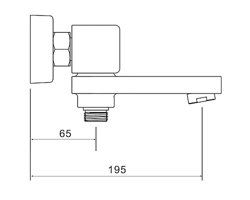 Заказать Смеситель для ванны Rose R1002 в магазине сантехники Santeh-Crystal.ru
