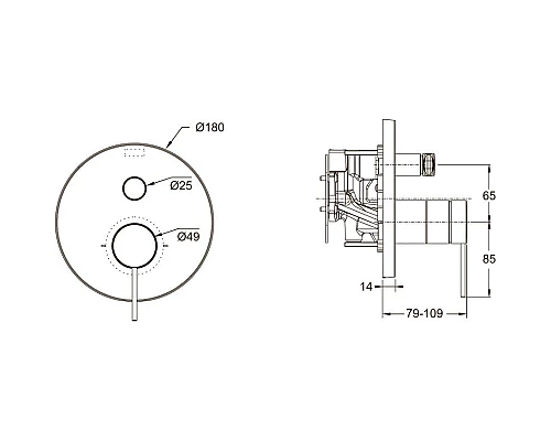 Заказать Смеситель для ванны Jacob Delafon Metro E78021-4A-CP в магазине сантехники Santeh-Crystal.ru