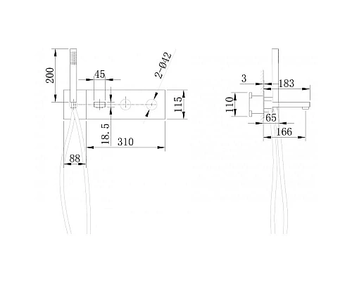 Заказать Смеситель для ванны CoolStart Abber Rund AF8730B в магазине сантехники Santeh-Crystal.ru