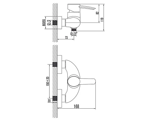 Купить Смеситель Lemark Atlantiss LM3203C в магазине сантехники Santeh-Crystal.ru