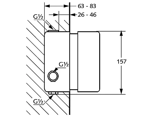 Приобрести Термостат для скрытого монтажа Kludi Joop! 35158 в магазине сантехники Santeh-Crystal.ru