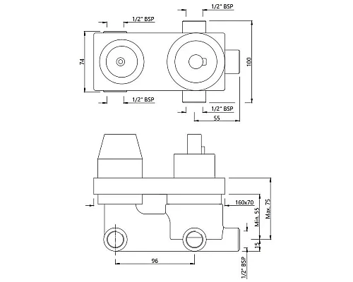Приобрести Скрытая часть Jaquar Aquamax ALD-CHR-783 в магазине сантехники Santeh-Crystal.ru