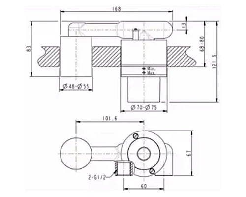 Купить Скрытая монтажная часть Bravat D968C-ENG в магазине сантехники Santeh-Crystal.ru