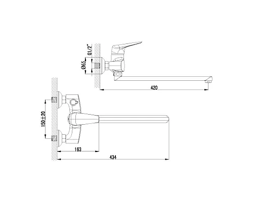 Заказать Смеситель универсальный Lemark Poseidon LM4217C в магазине сантехники Santeh-Crystal.ru