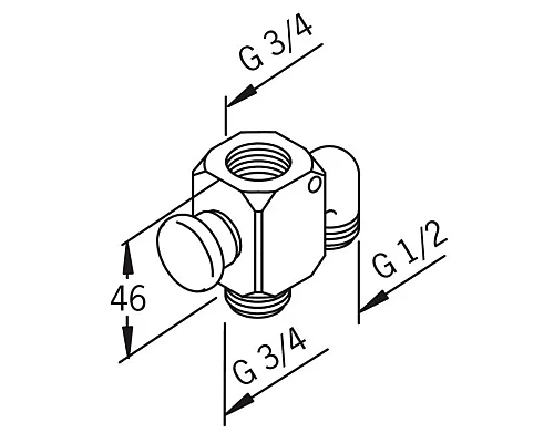 Заказать Дивертор Oras 200100 в магазине сантехники Santeh-Crystal.ru