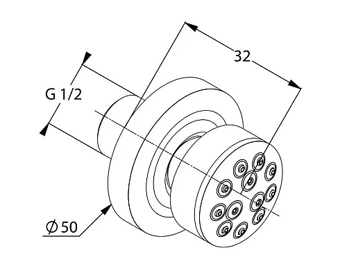 Приобрести Боковой душ Kludi Fizz 670830500 в магазине сантехники Santeh-Crystal.ru