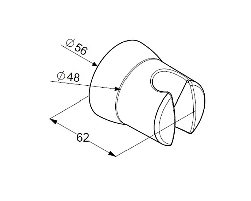 Купить Настенный держатель для лейки Kludi Sirena 6305043-00 в магазине сантехники Santeh-Crystal.ru
