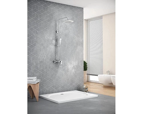 Купить Душевая система 200 мм Excellent Rain Altar White ARAC.SY.781W в магазине сантехники Santeh-Crystal.ru