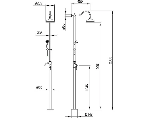 Приобрести Душевая система Timo Arisa SX-5001/02 в магазине сантехники Santeh-Crystal.ru