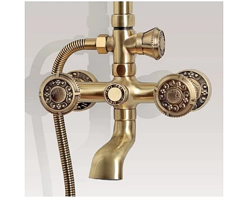 Приобрести Душевая система Bronze De Luxe Royal 10121F в магазине сантехники Santeh-Crystal.ru