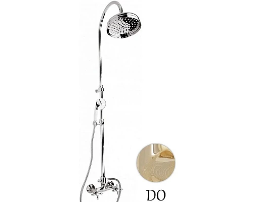 Купить Душевая колонна золото 24 карата Cezares Atlantis-Nostalgia ATLANTIS-NOSTALGIA-CD-03/24 в магазине сантехники Santeh-Crystal.ru