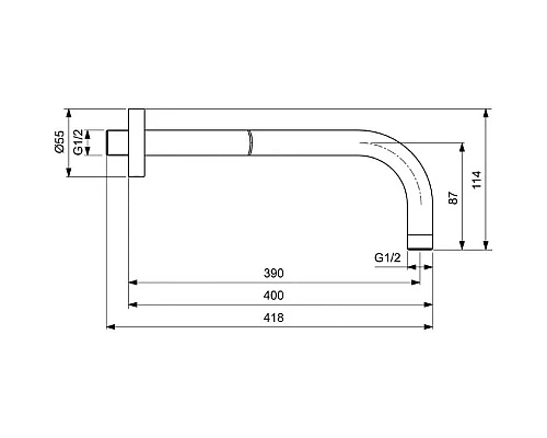 Купить Душевой комплект 200 мм Ideal Standard Ceraline A6939XG + B9445XG + BD140XG + BC807XG + BC774XG + A4109XG в магазине сантехники Santeh-Crystal.ru