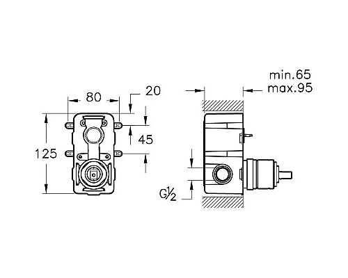 Заказать Душевой комплект 250 мм VitrA Origin A49284EXP в магазине сантехники Santeh-Crystal.ru