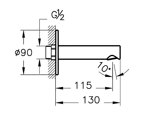 Заказать Душевой комплект 250 мм VitrA Origin A49284EXP в магазине сантехники Santeh-Crystal.ru