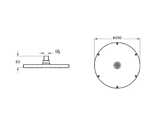 Заказать Душевой комплект 250 мм VitrA Origin A49284EXP в магазине сантехники Santeh-Crystal.ru