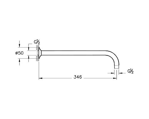 Заказать Душевой комплект 250 мм VitrA Origin A49284EXP в магазине сантехники Santeh-Crystal.ru