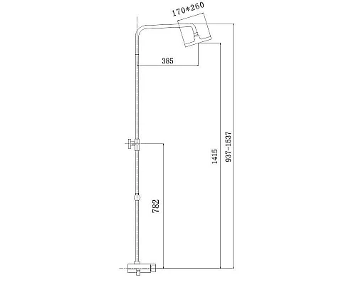Приобрести Душевая система 260х170 мм Haiba HB2418 в магазине сантехники Santeh-Crystal.ru