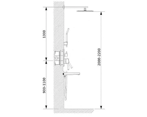 Приобрести Душевой комплект Haiba HB81088-3 в магазине сантехники Santeh-Crystal.ru
